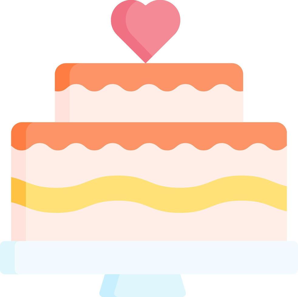 wedding cake illustration design vector