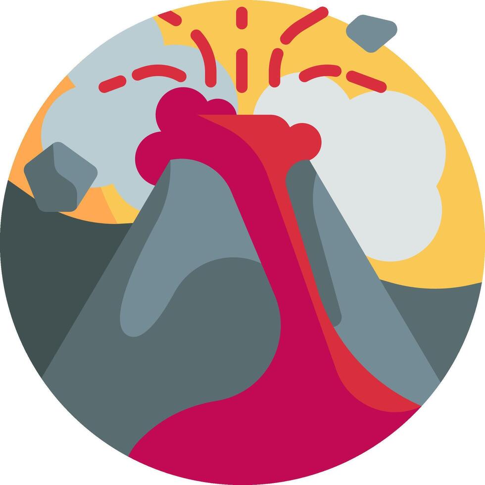 volcano illustration design vector