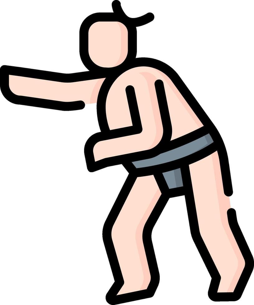 sumo illustration design vector