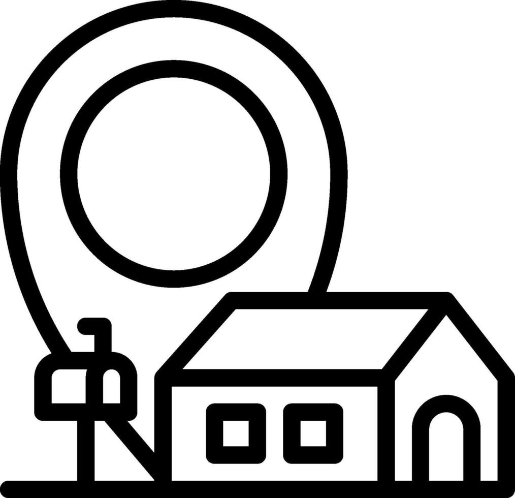 address illustration design vector
