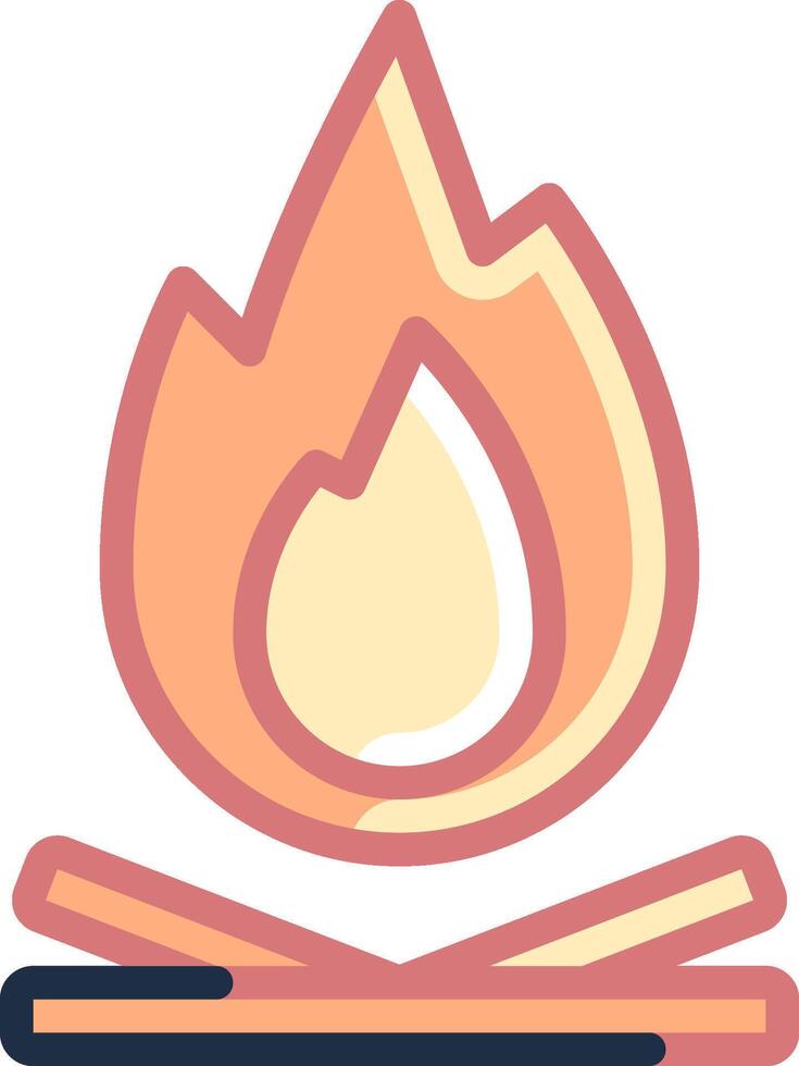 bonfire illustration design vector