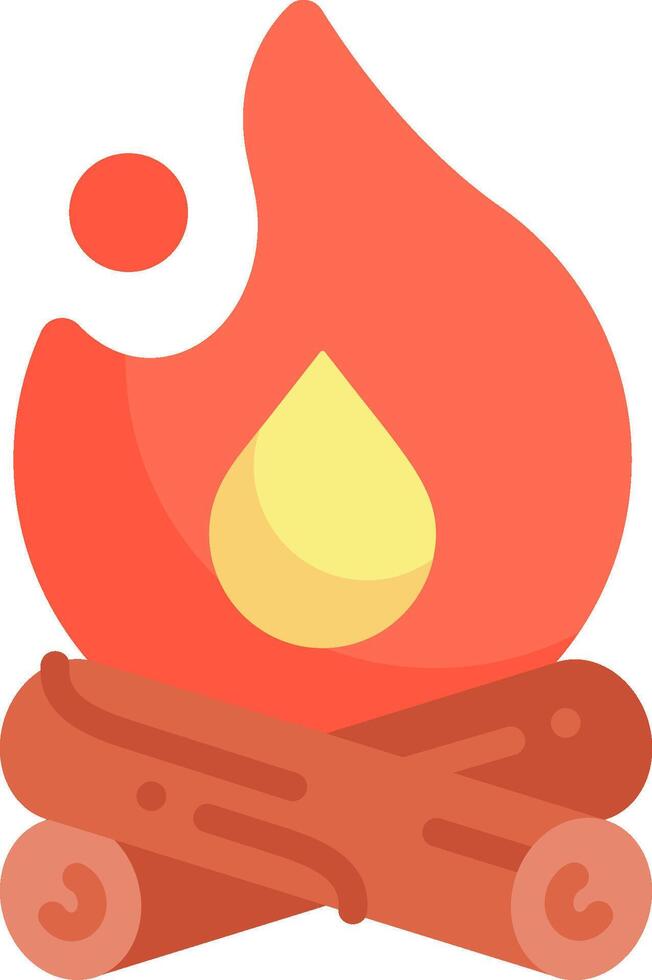 bonfire illustration design vector