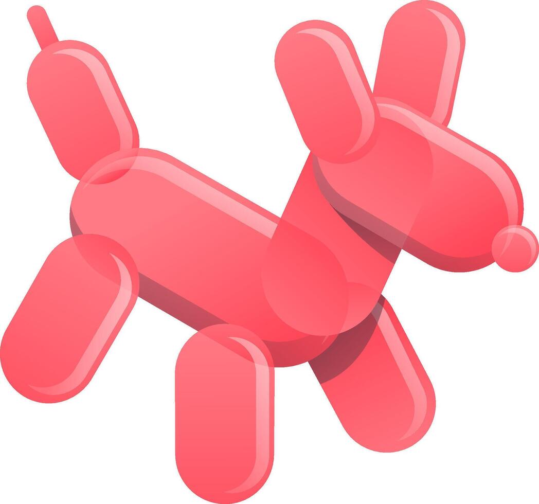 balloon dog illustration design vector