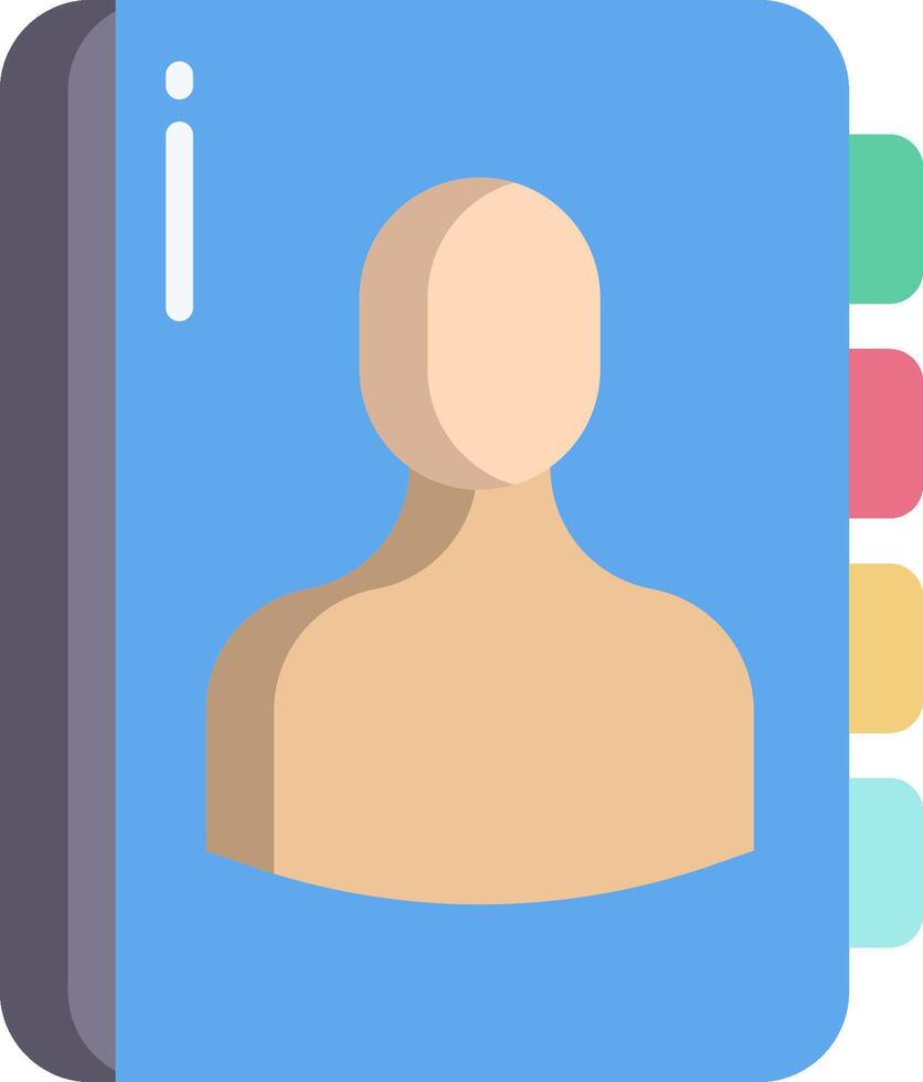contact book illustration design vector