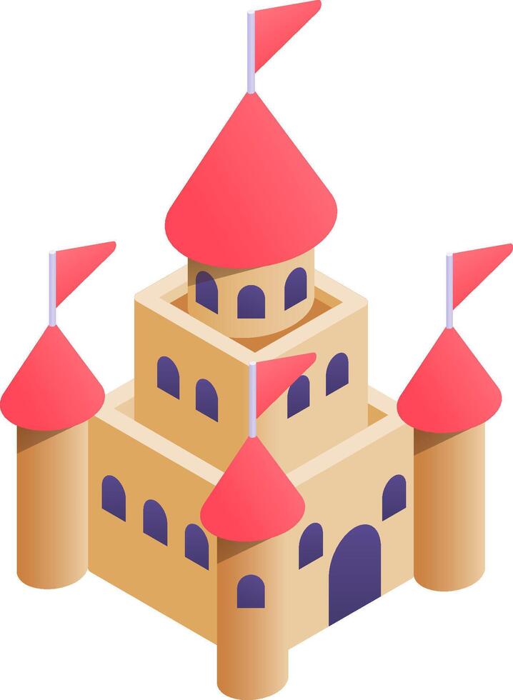 castle illustration design vector