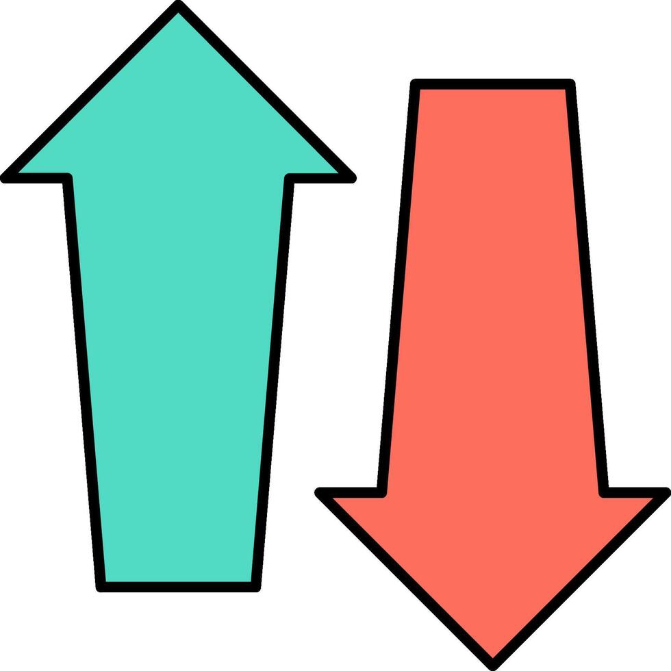double arrow illustration design vector