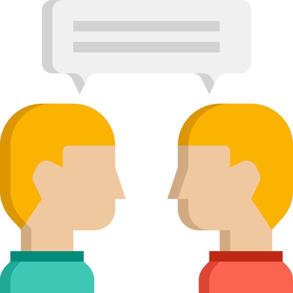 face to face illustration design vector