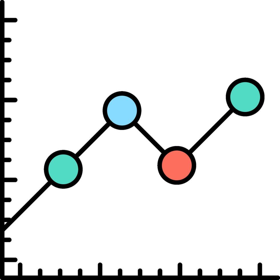 line graph illustration design vector