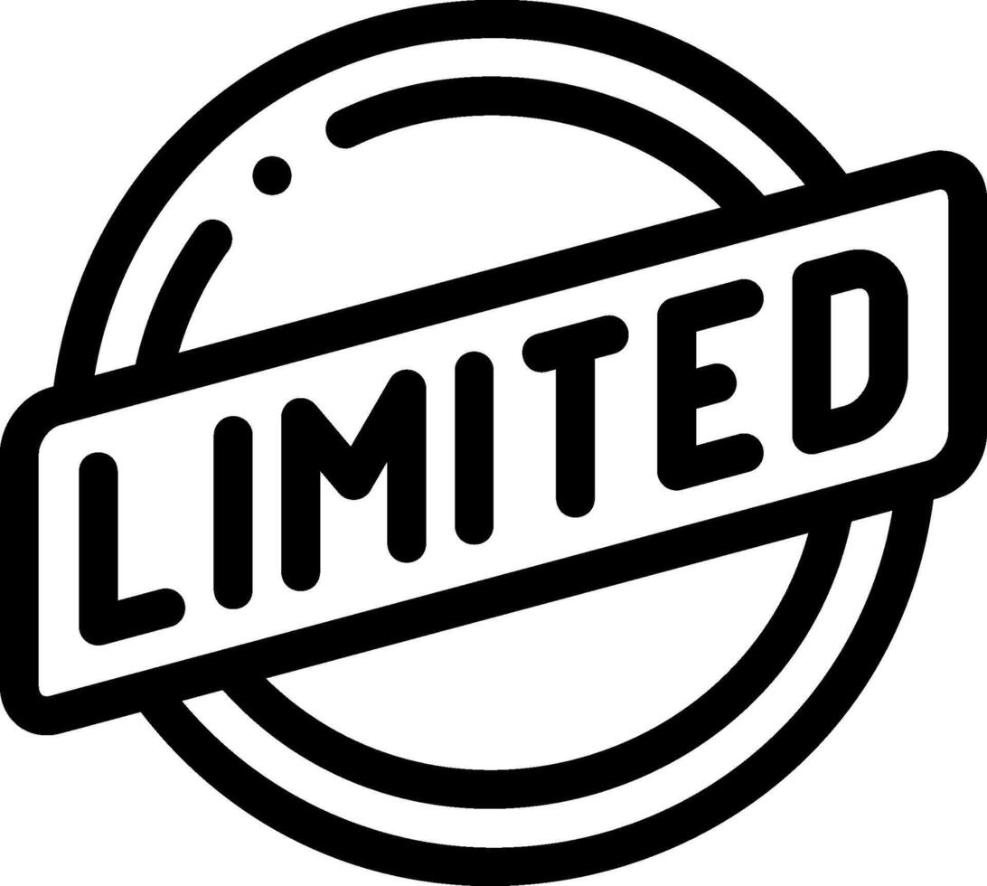 limited illustration design vector