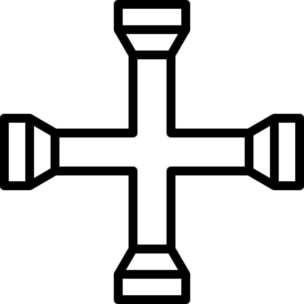 lug wrench illustration design vector