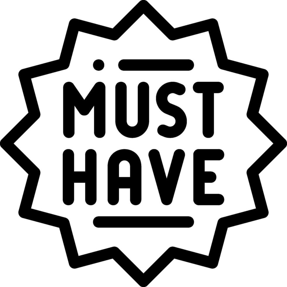 must have illustration design vector
