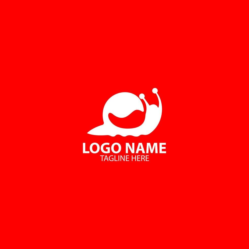 snail chili logo design vector