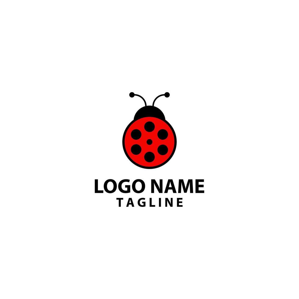 bug movie logo logo design vector