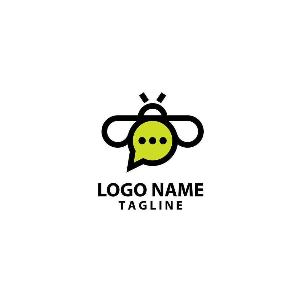 talk firefly logo design vector