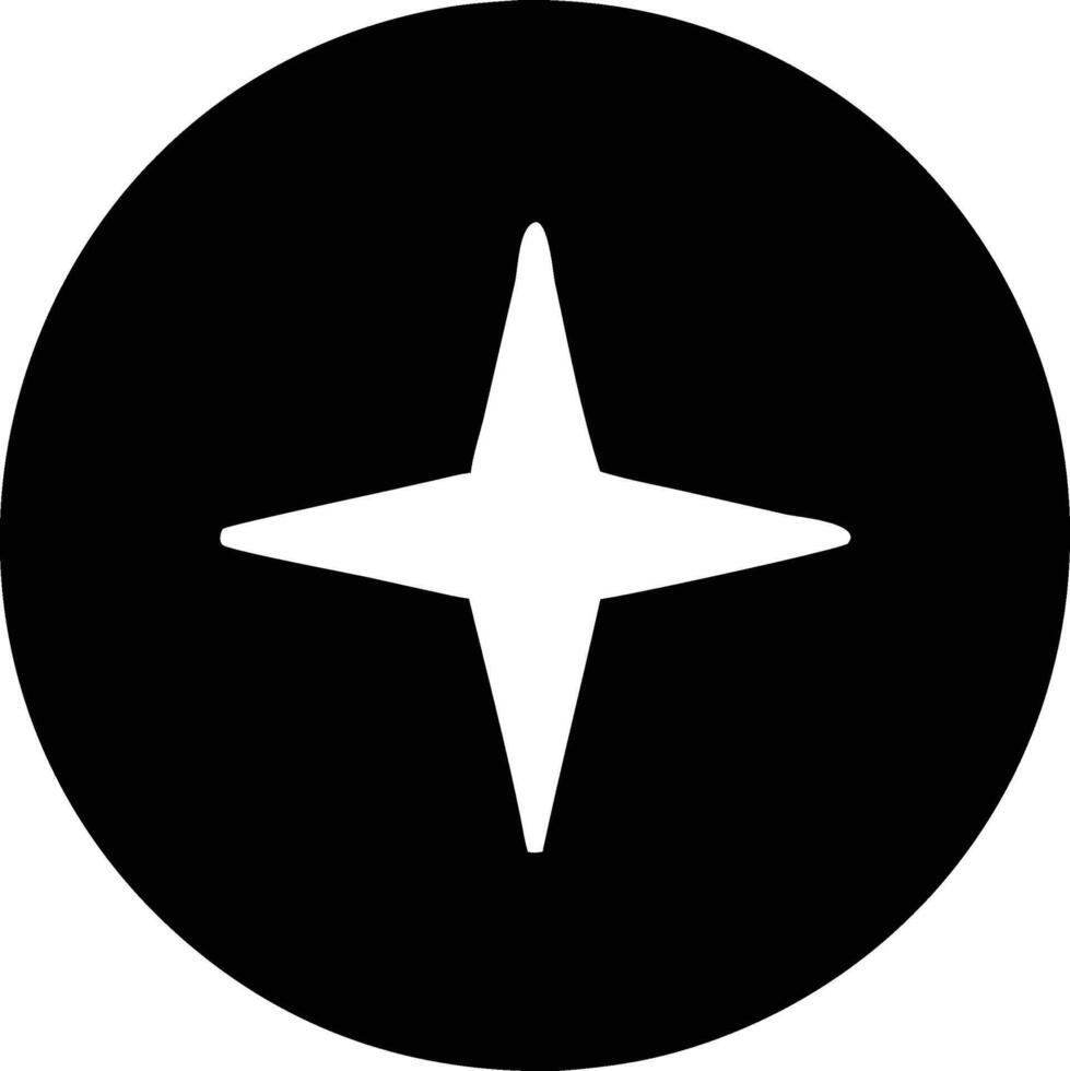 a black and white star icon on a white background vector