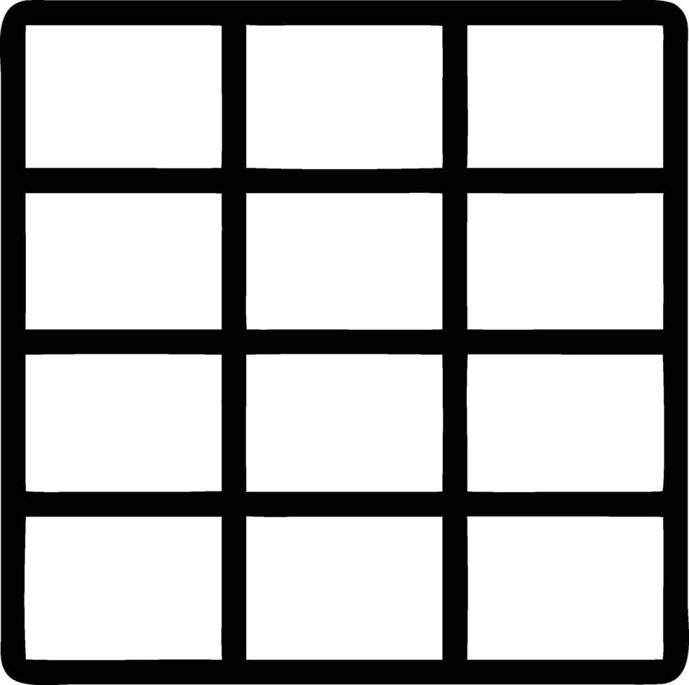 a square grid with four squares in each square vector