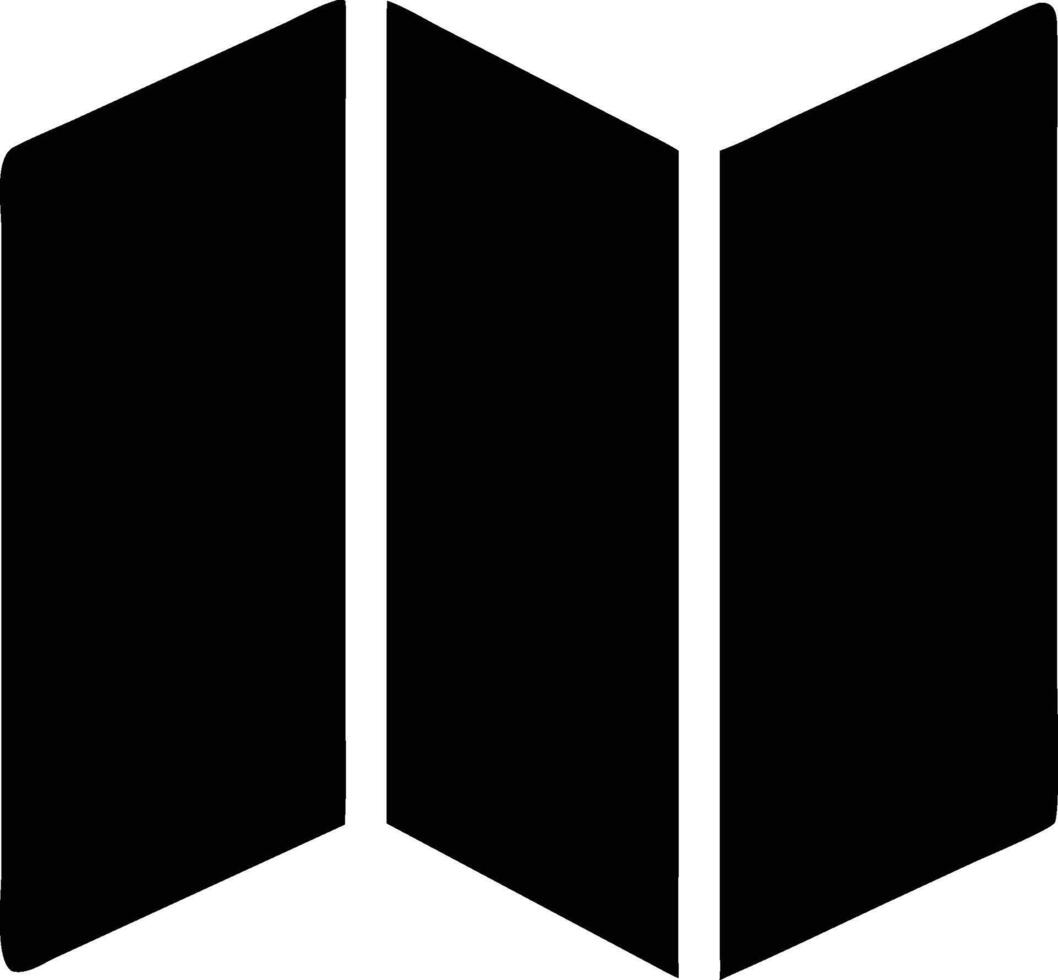 a black and white logo of a three - sided black and white square vector