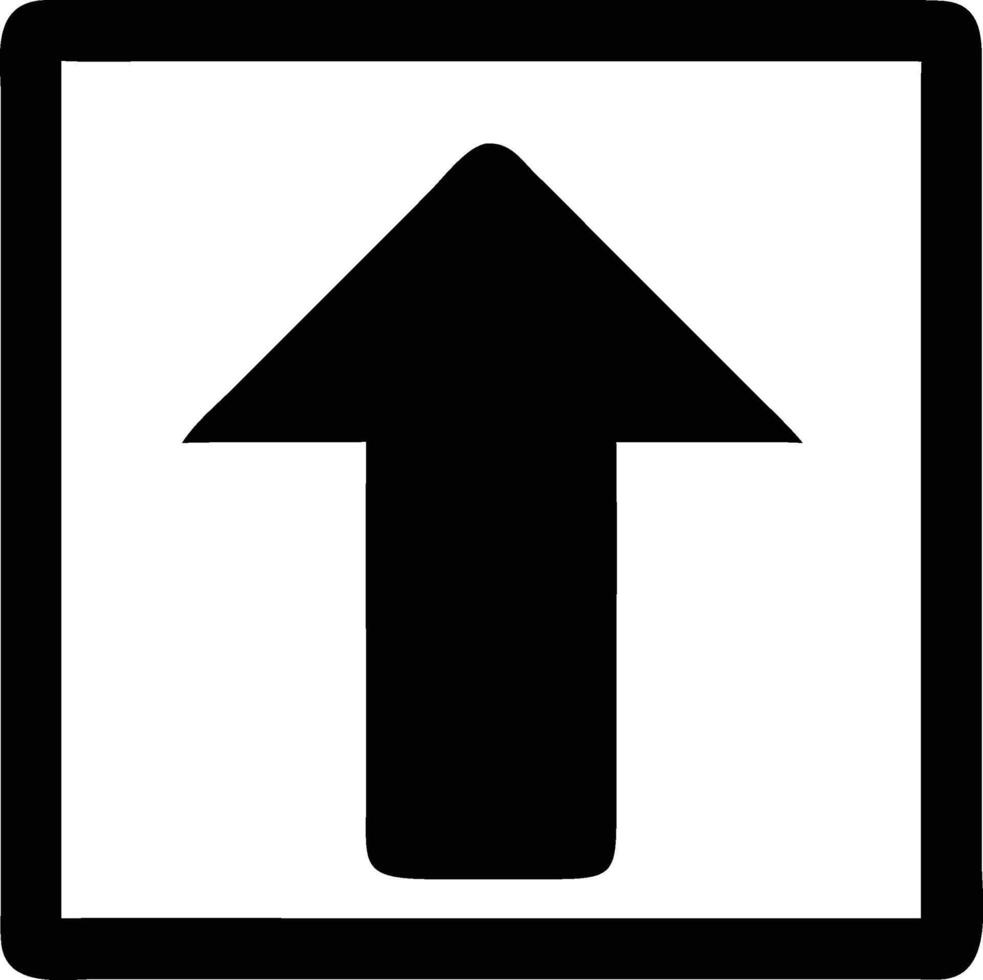 up arrow sign icon vector