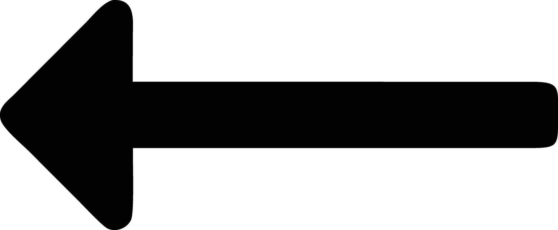 a black arrow pointing down on a white background vector