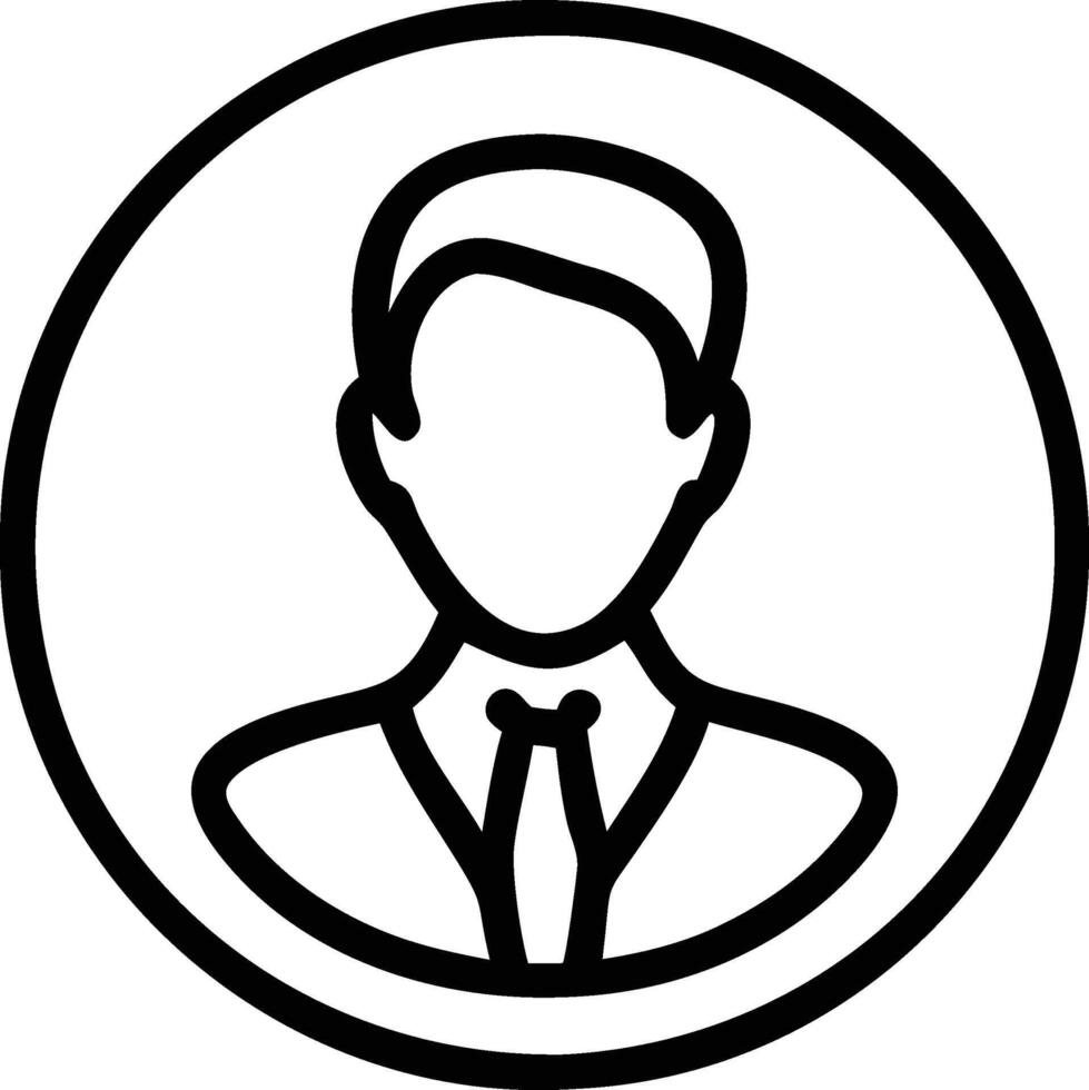 a black and white image of a man in a tie vector