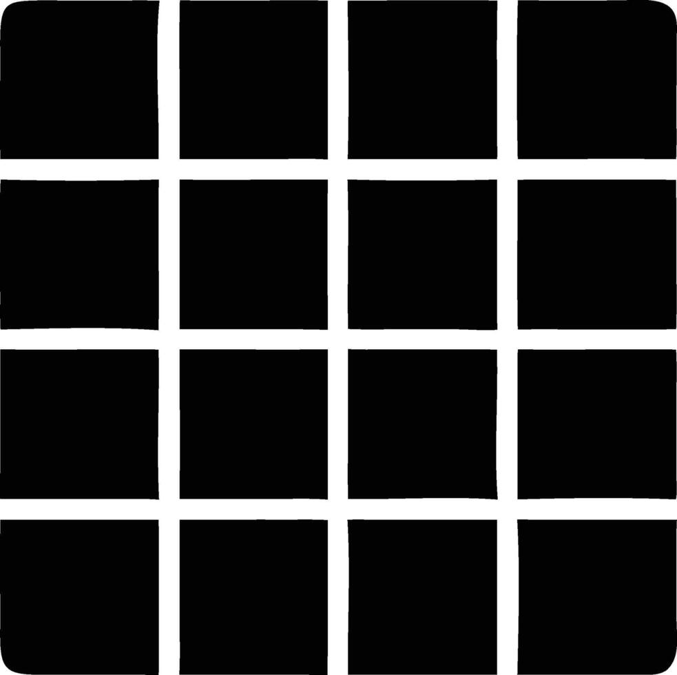 a square with squares on it, with a black background vector