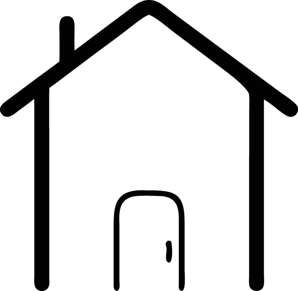 house icon with door and window vector