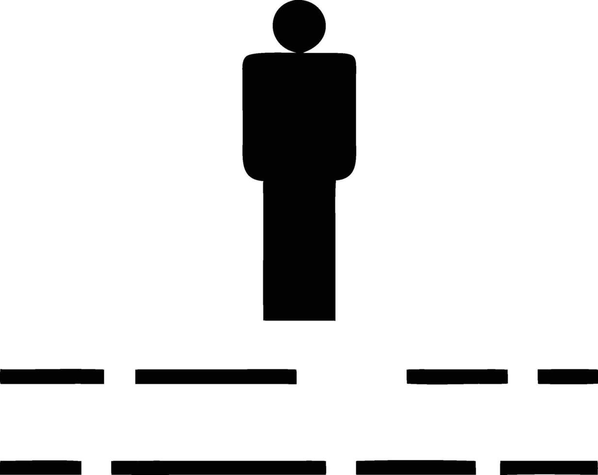 a man standing in front of a line of people vector