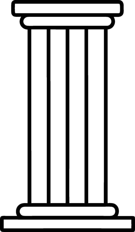a column with four columns on it vector