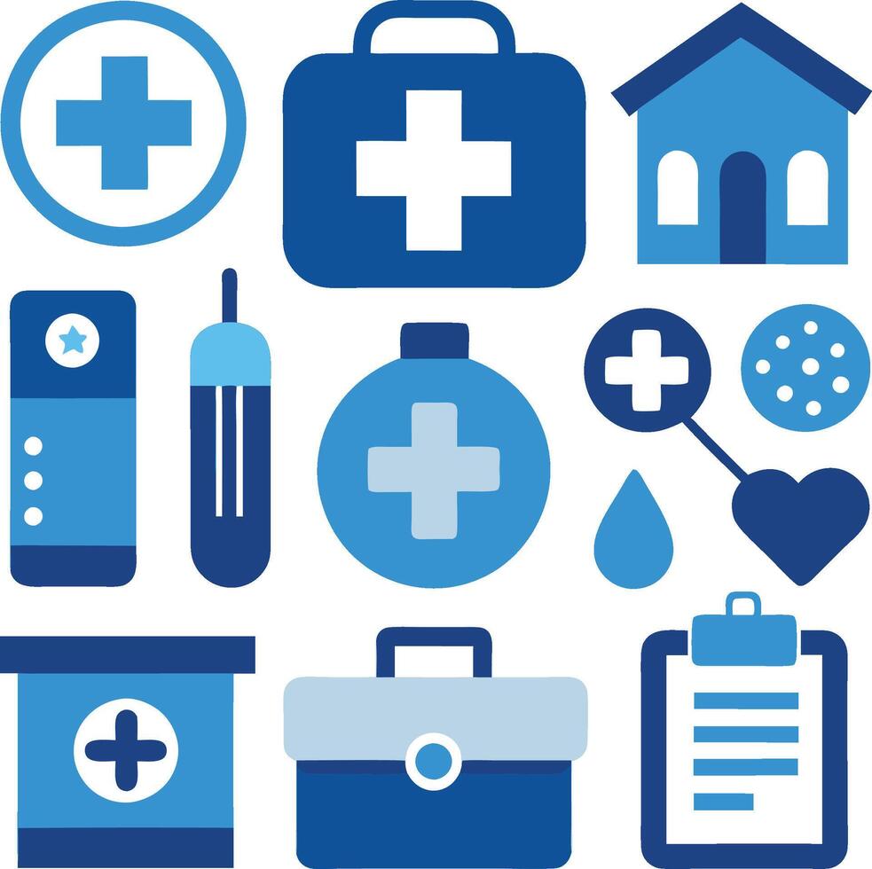 various kind ofmedical icons set vector