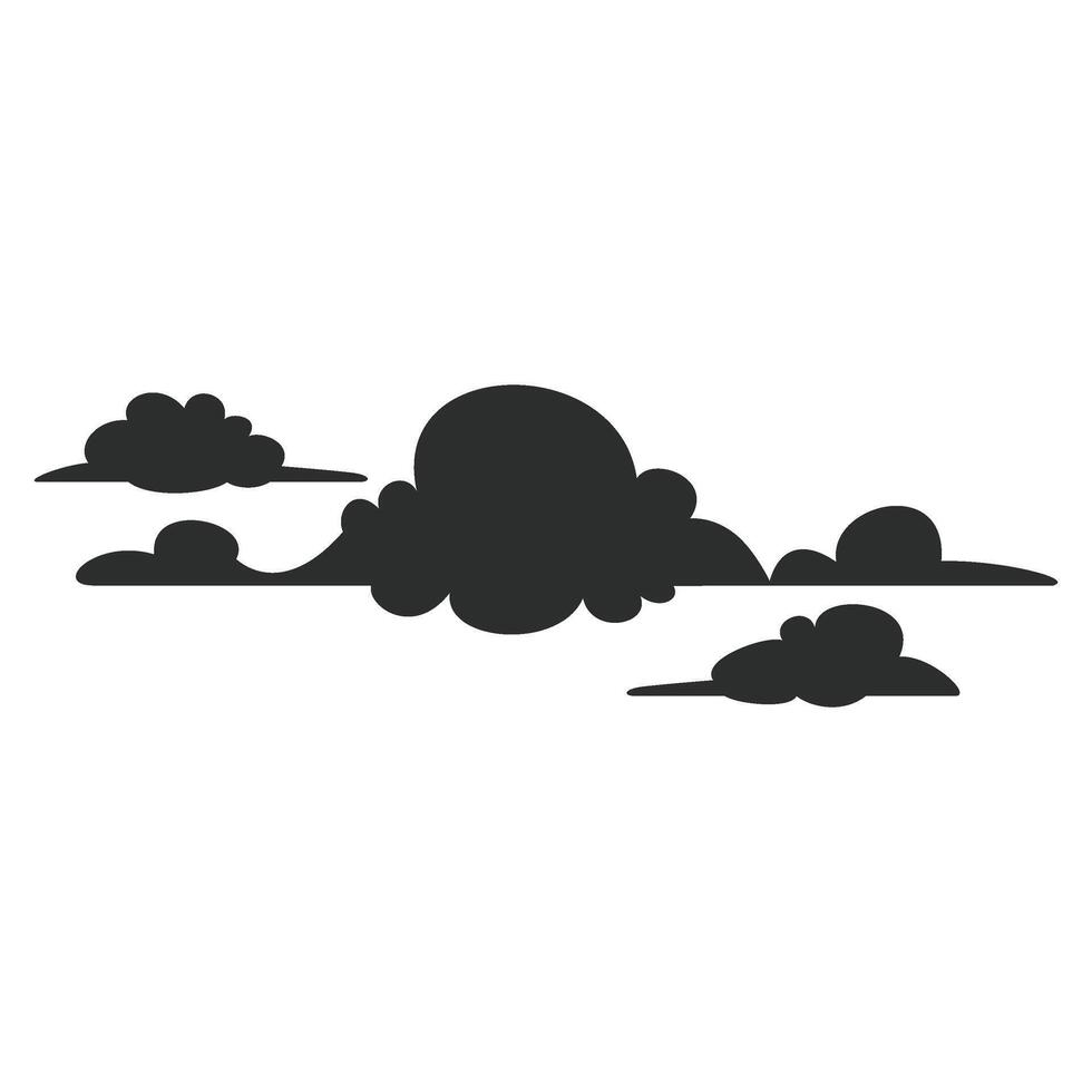 Halloween Dark Cloud Silhouette vector