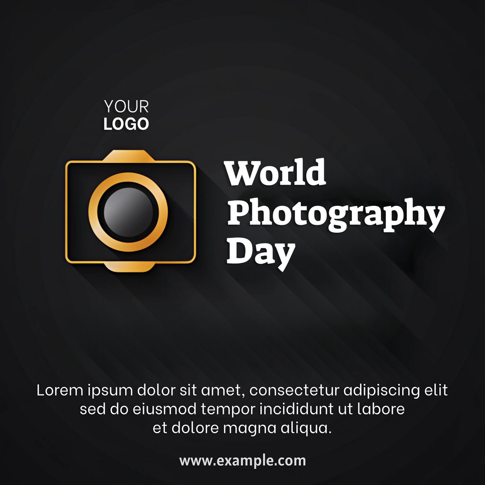 World Photograph Day The camera is the main focus of the image psd