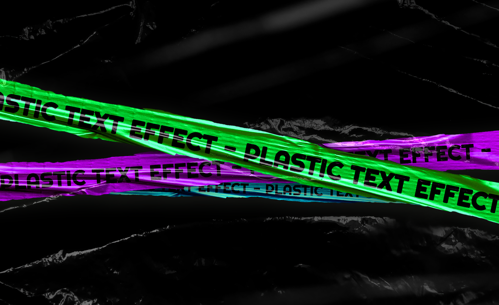 Plastic Paper Text Effect psd