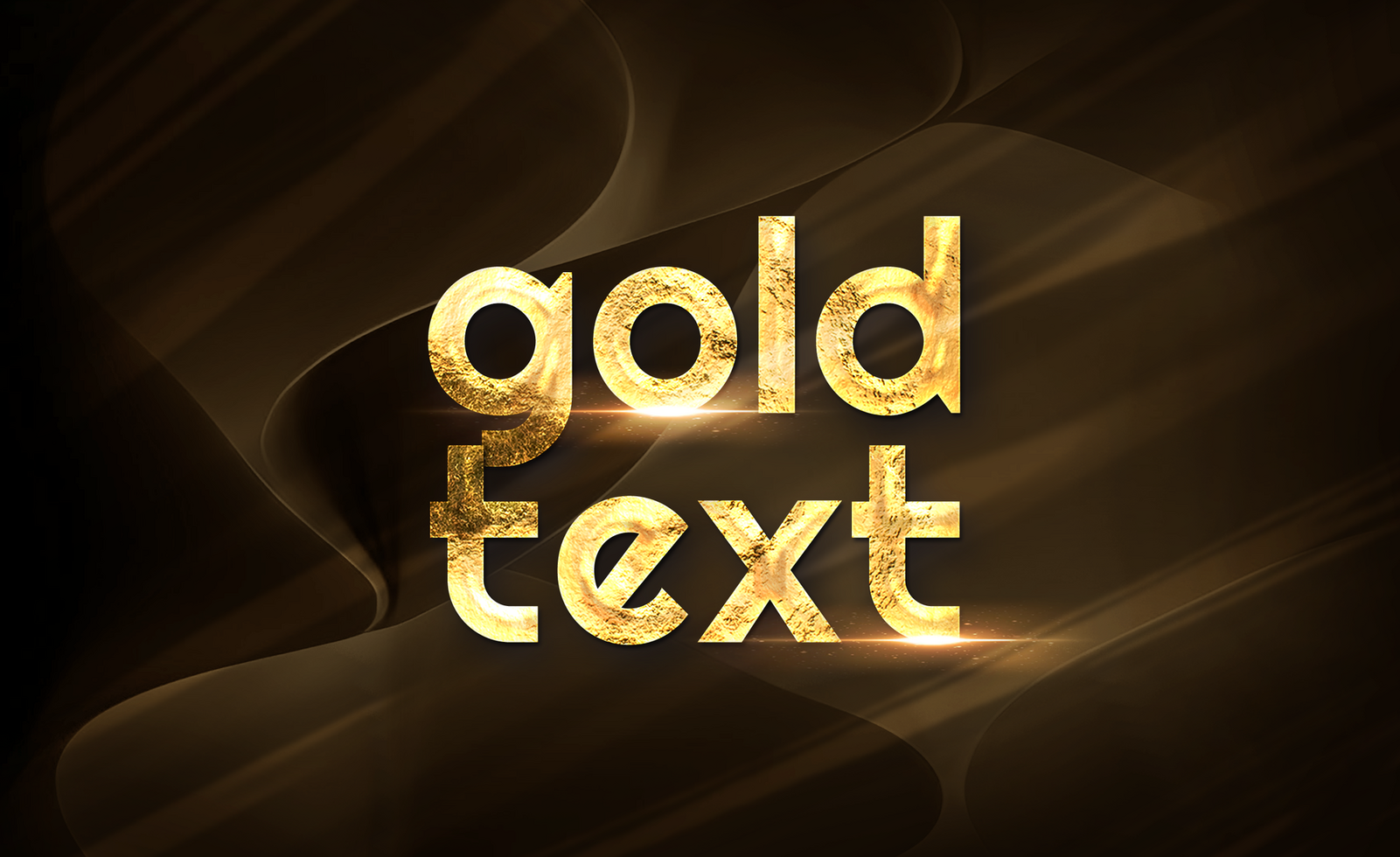 Gold Text Effect psd