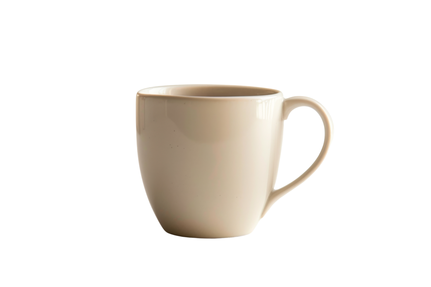 Beige Ceramic Mug Isolated png