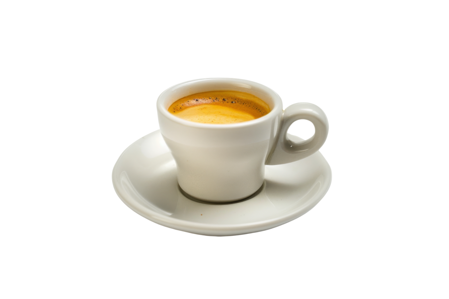 Cup of Espresso on a Saucer png