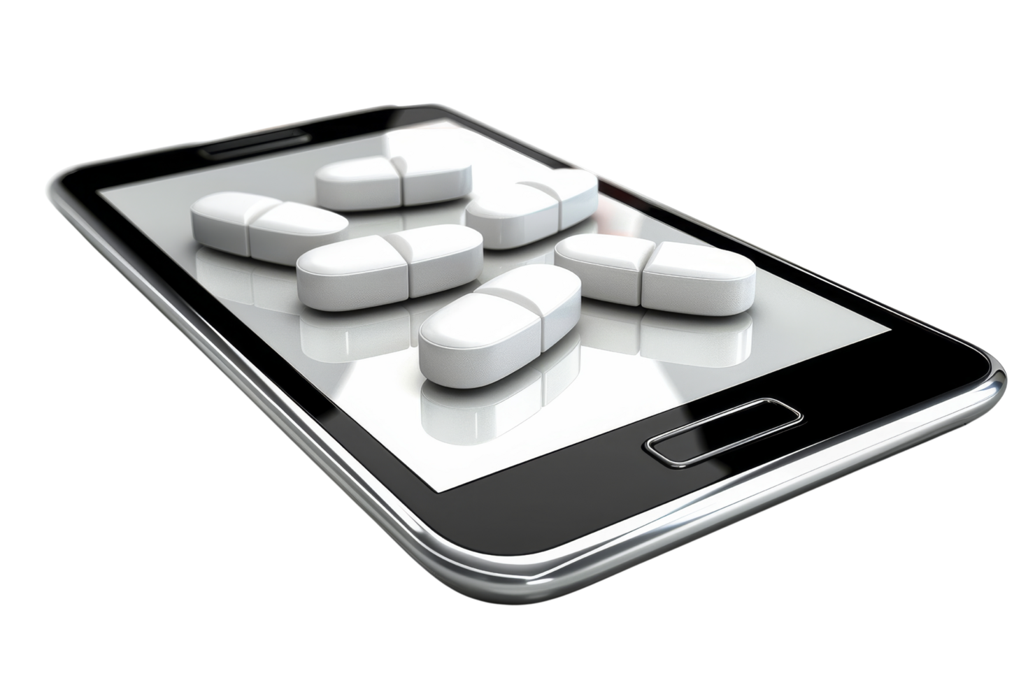 Pills on Smartphone png