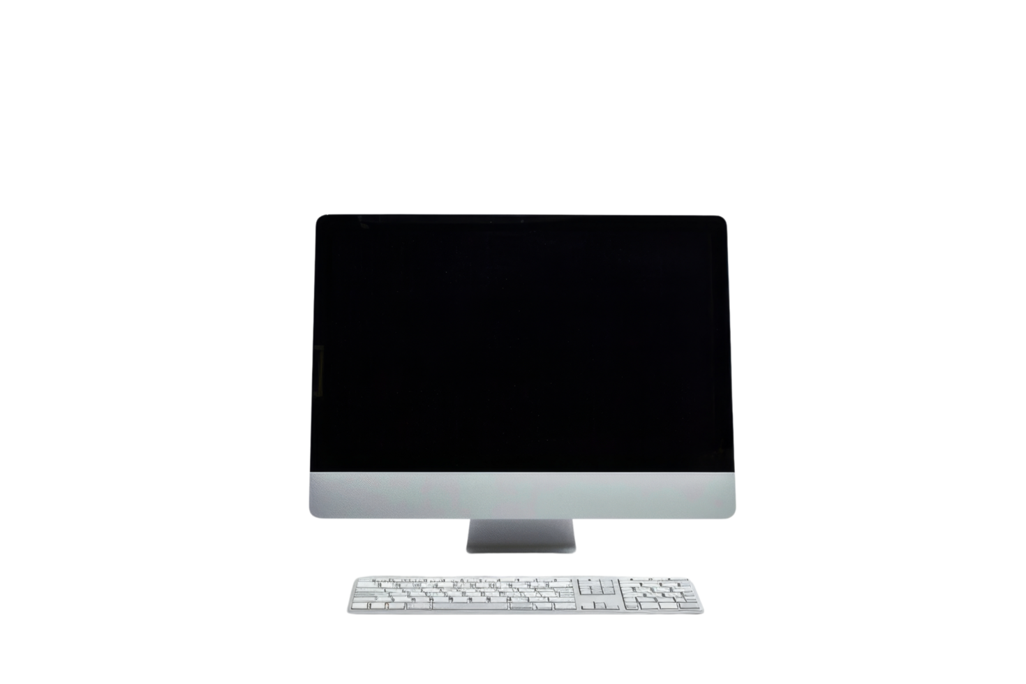 Computer Desktop and Keyboard Isolated png