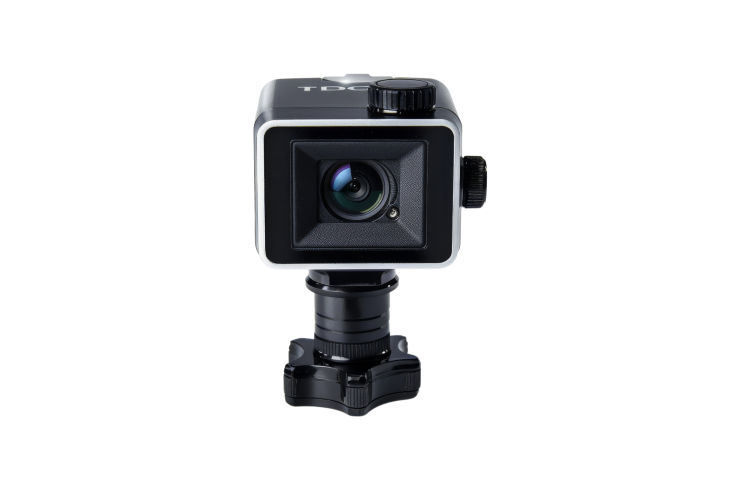Black Action Camera with Tripod Mount png