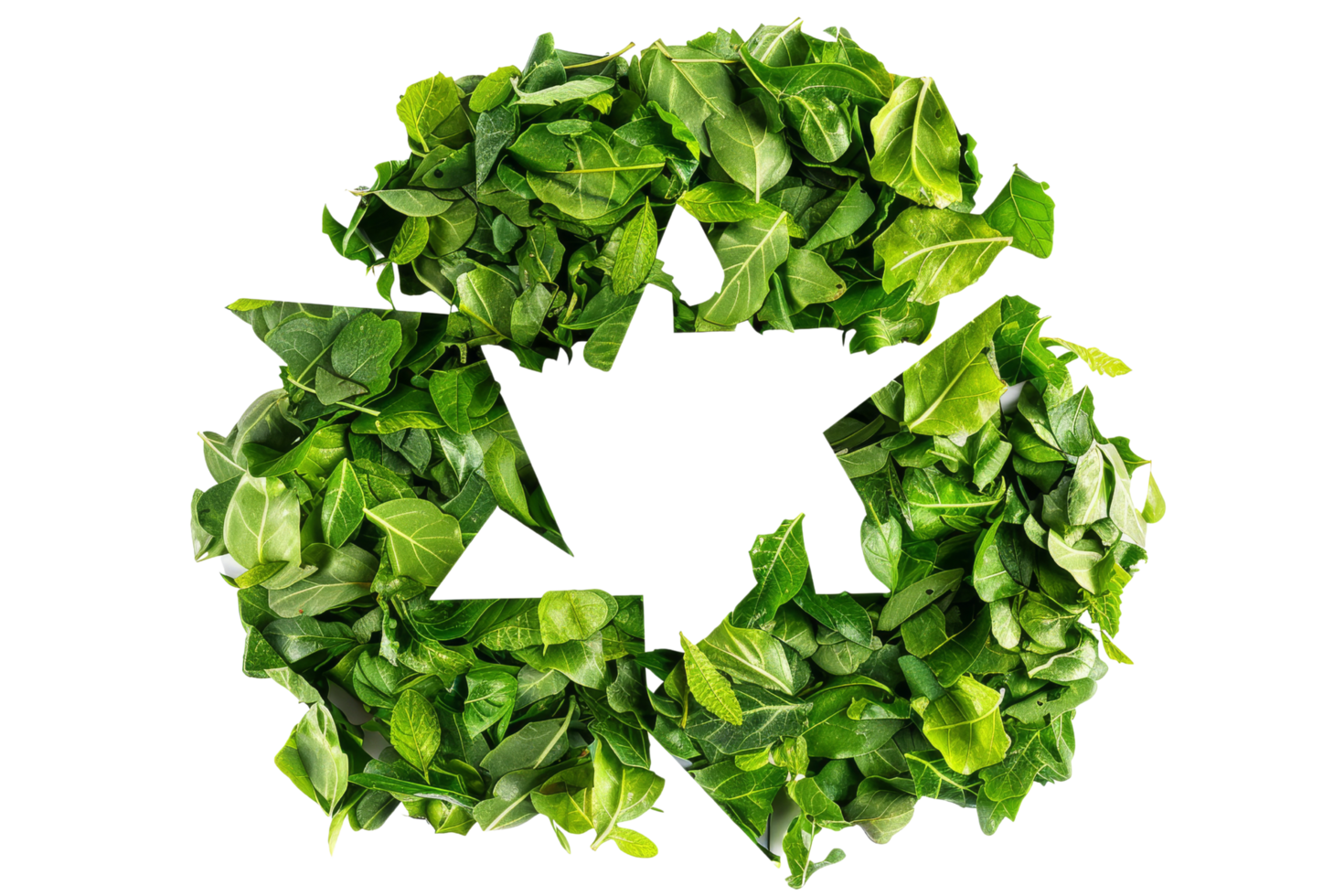Green Leaf Recycle Symbol png