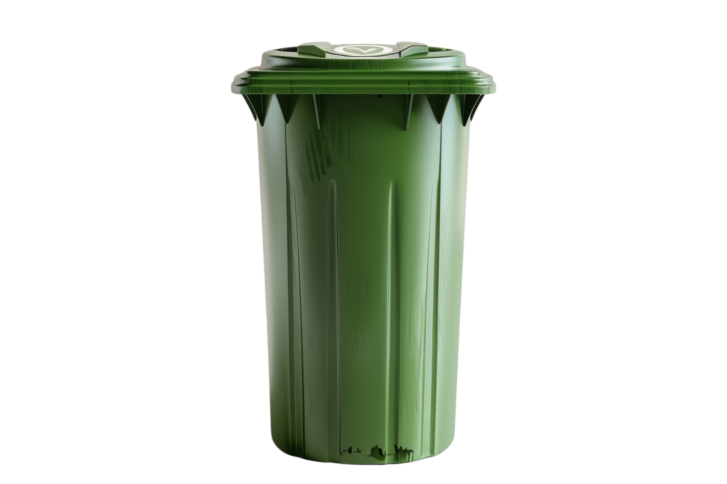 grön återvinna bin med lock png