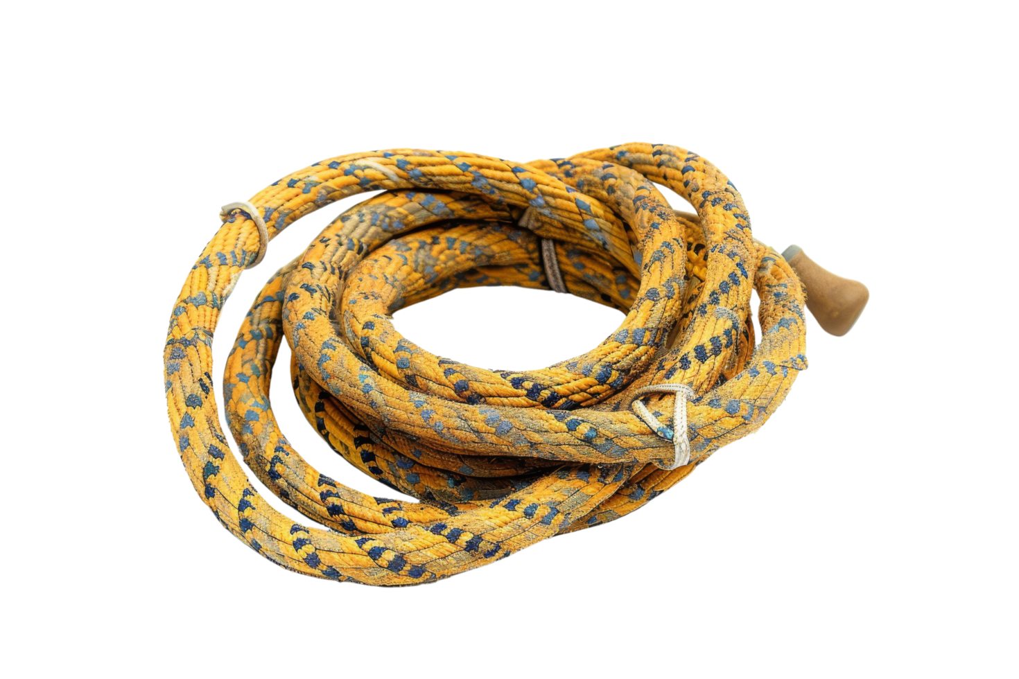 Old Yellow and Blue Cable Cord png