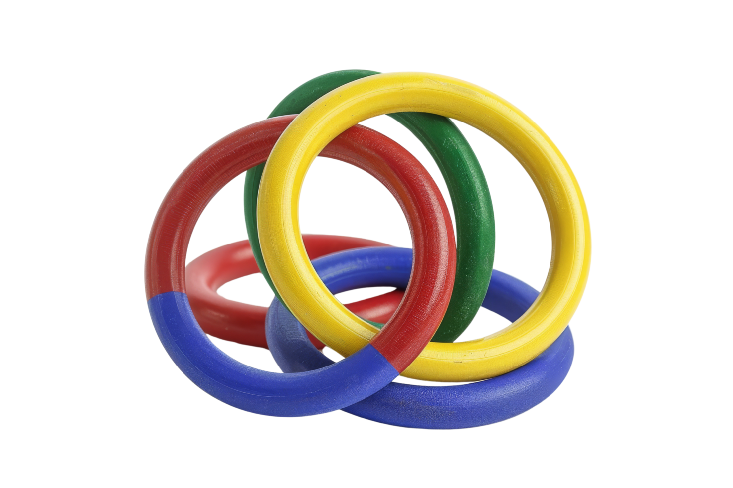 Colorful Interlocking Rings png
