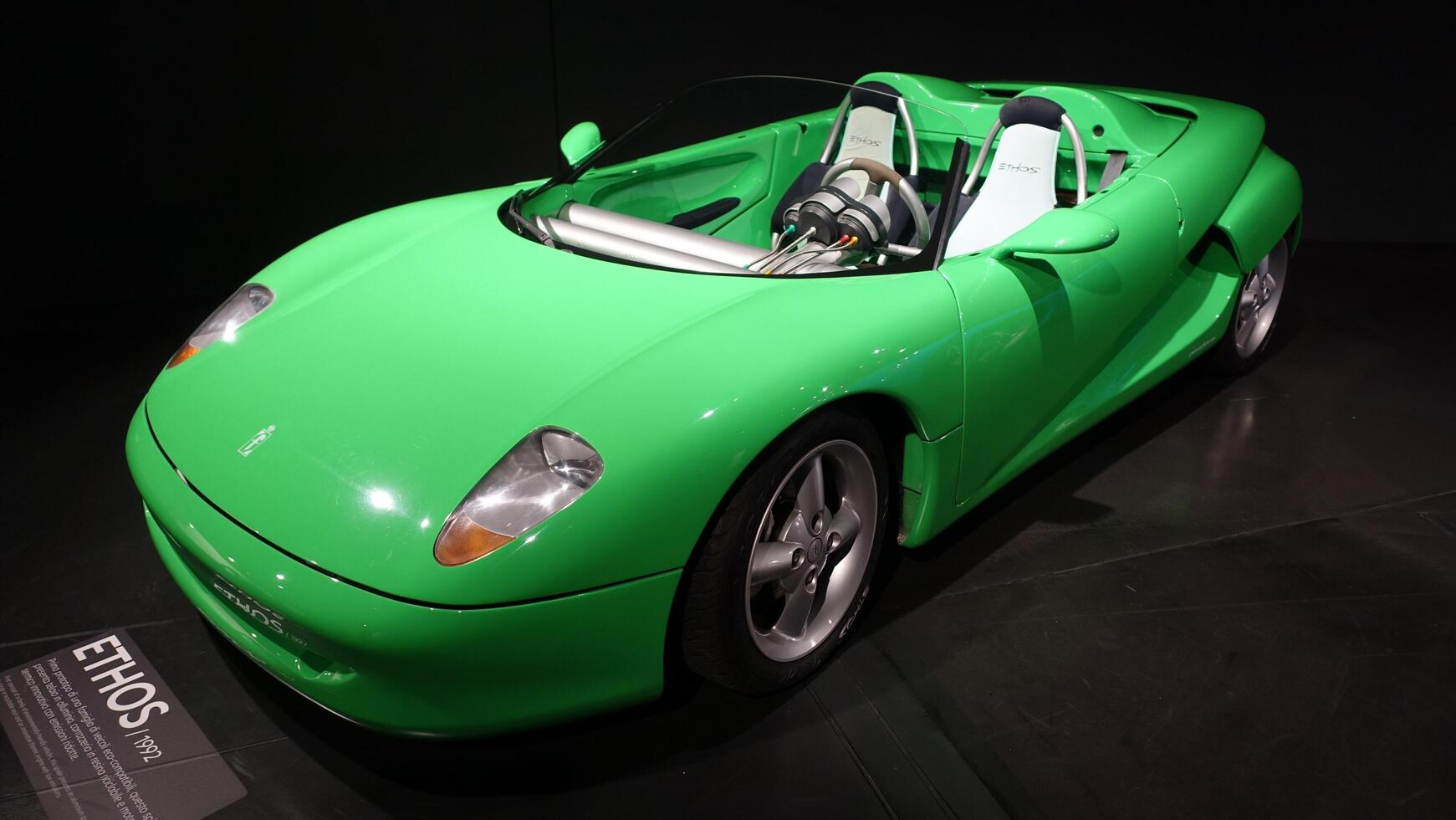 Turin, Italy - juni 20, 2021. modern car exhibited at automobile museum photo
