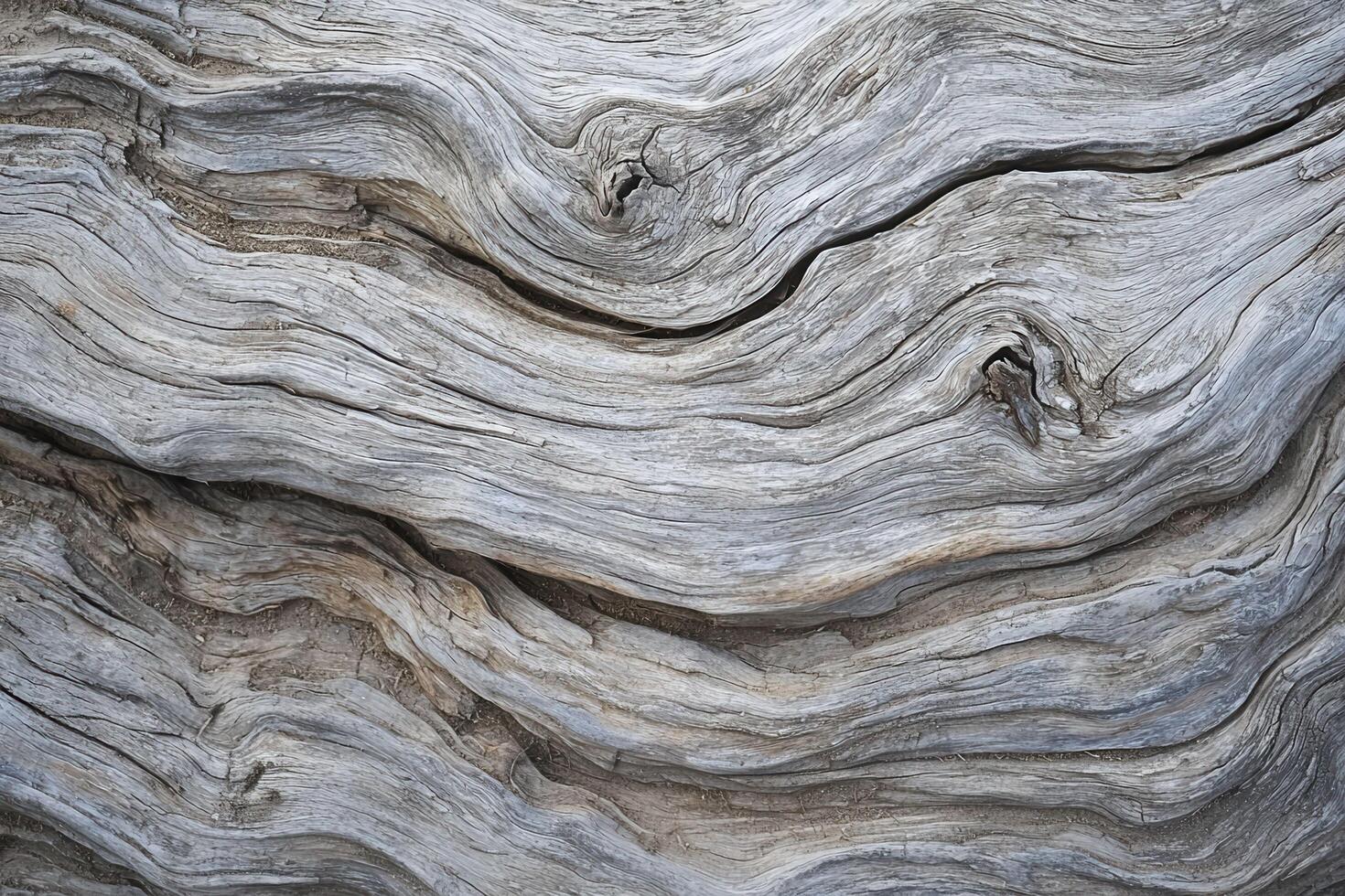 A driftwood texture background showcases the weathered and rustic appearance of natural wood photo