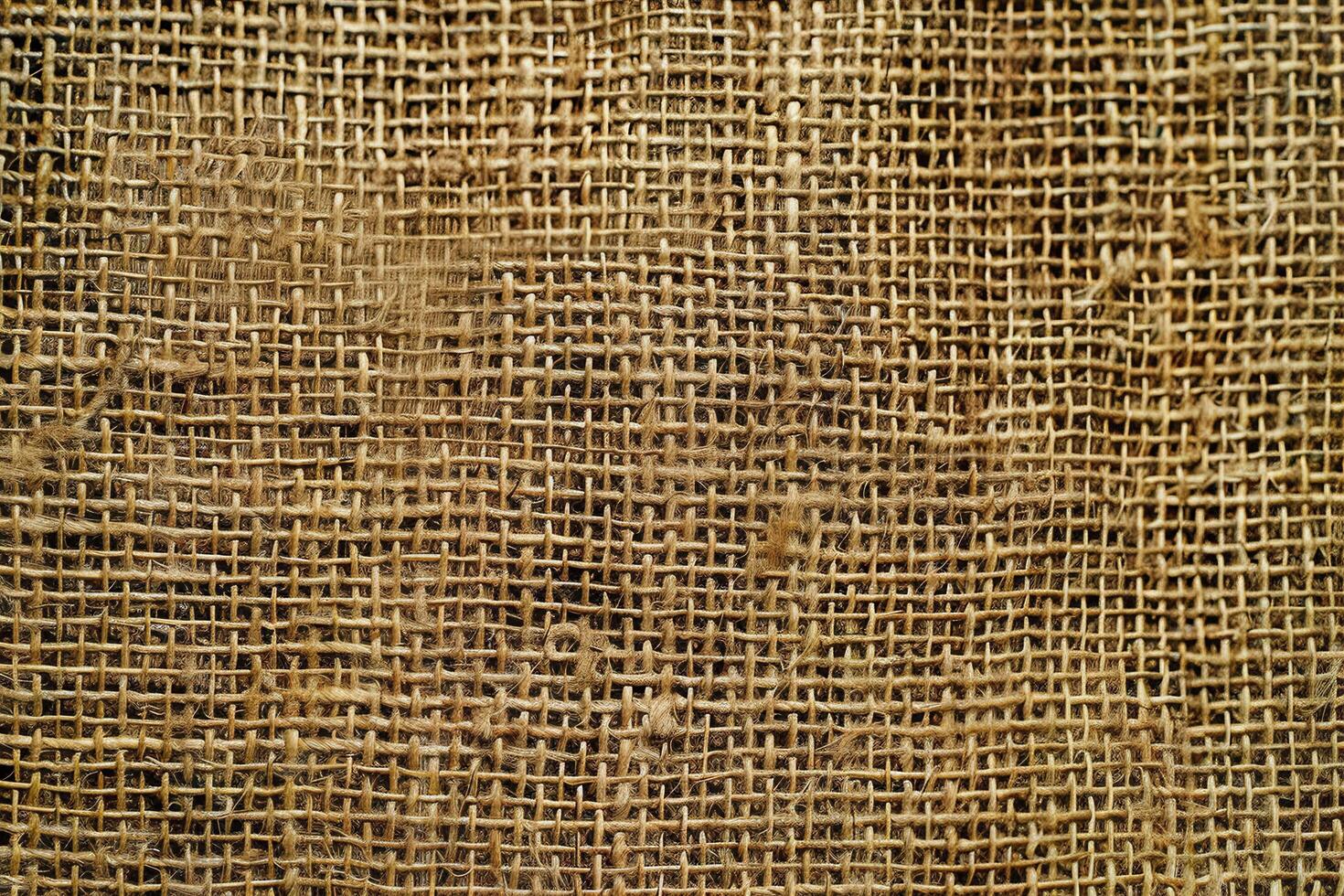 A coarse, natural jute texture background with a rustic and earthy appearance photo