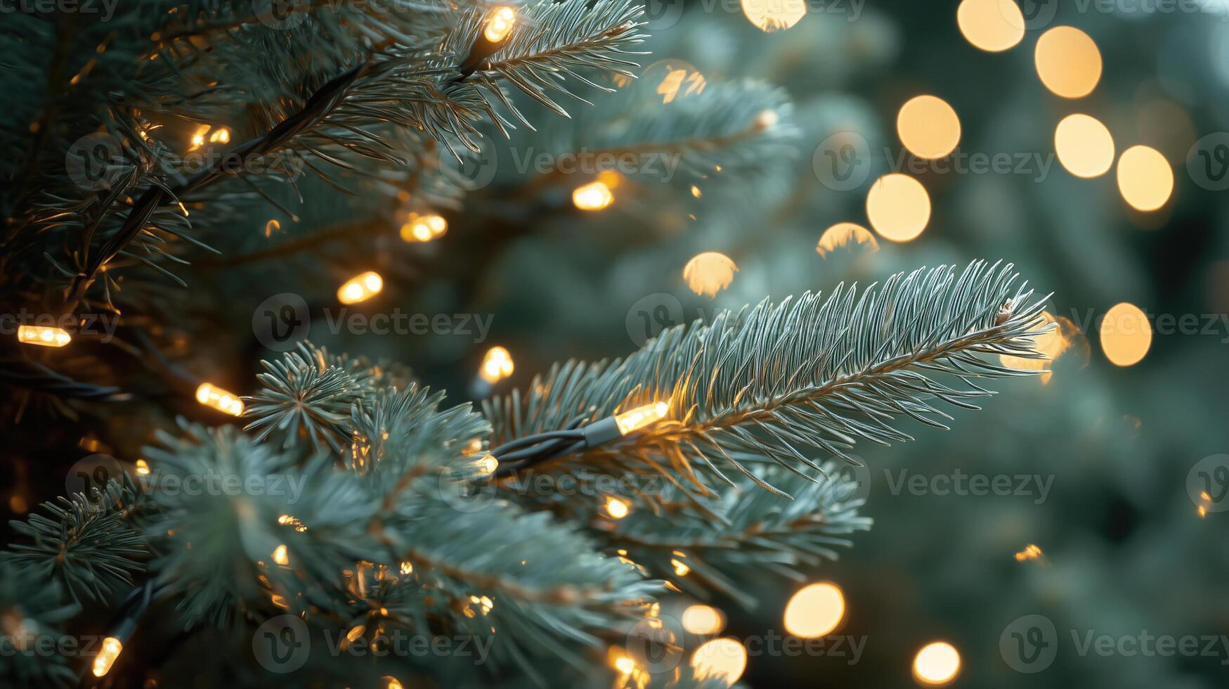 Close-up of pine tree branches photo