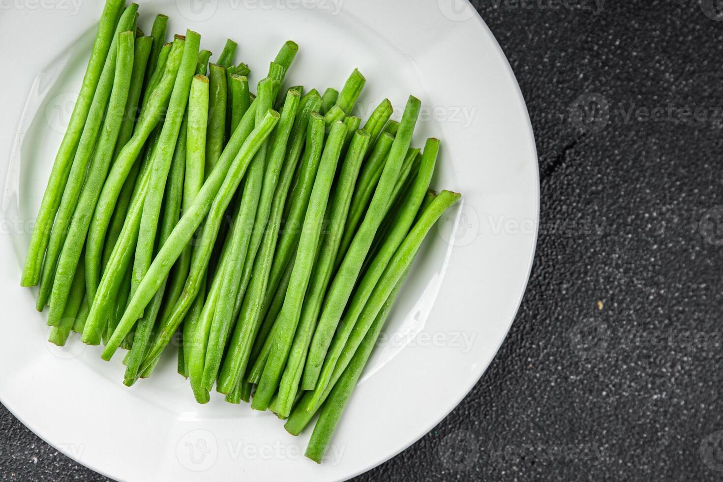 green beans fresh vegetable string bean fresh meal food snack on the table copy space food background rustic top view photo