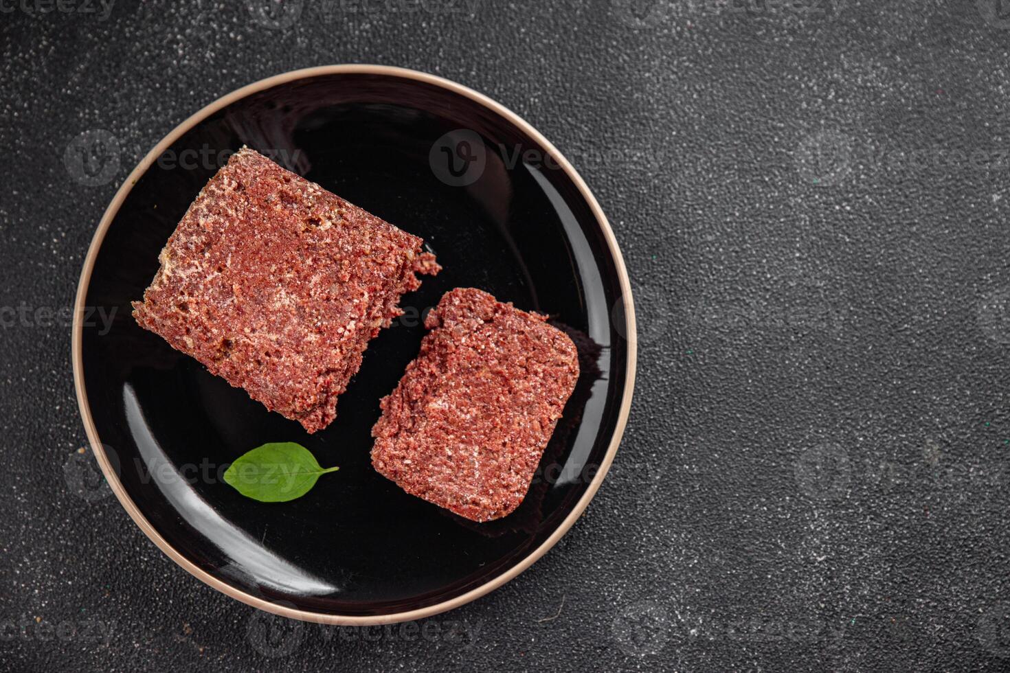 ham spam luncheon canned meat fresh meal food snack on the table copy space foodbackground rustic top view photo