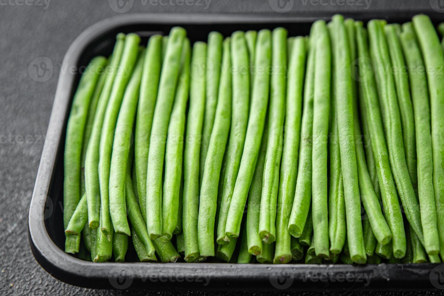 green beans fresh vegetable string bean fresh meal food snack on the table copy space food background rustic top view photo