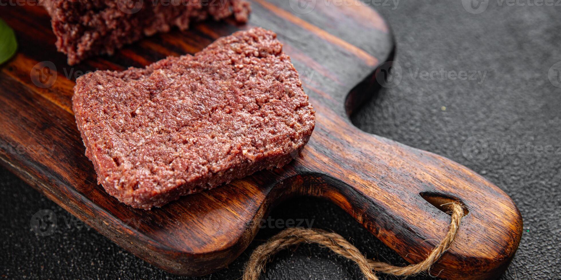 ham spam luncheon canned meat fresh meal food snack on the table copy space foodbackground rustic top view photo